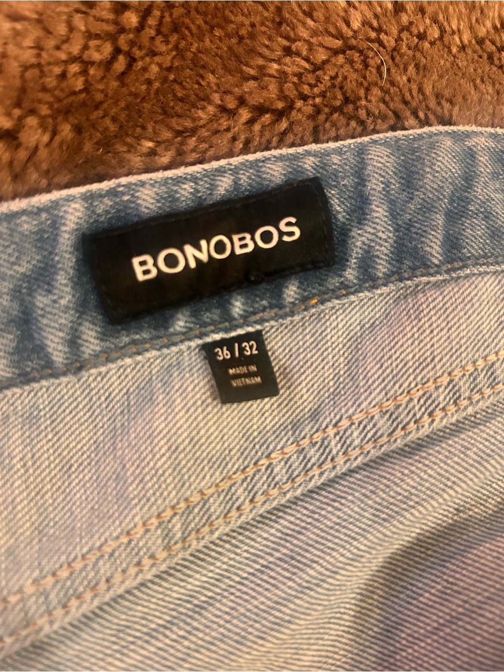Bonobos Men’s Organic Cotton Light Blue Straight Jeans 36/32 - Picture 7 of 8